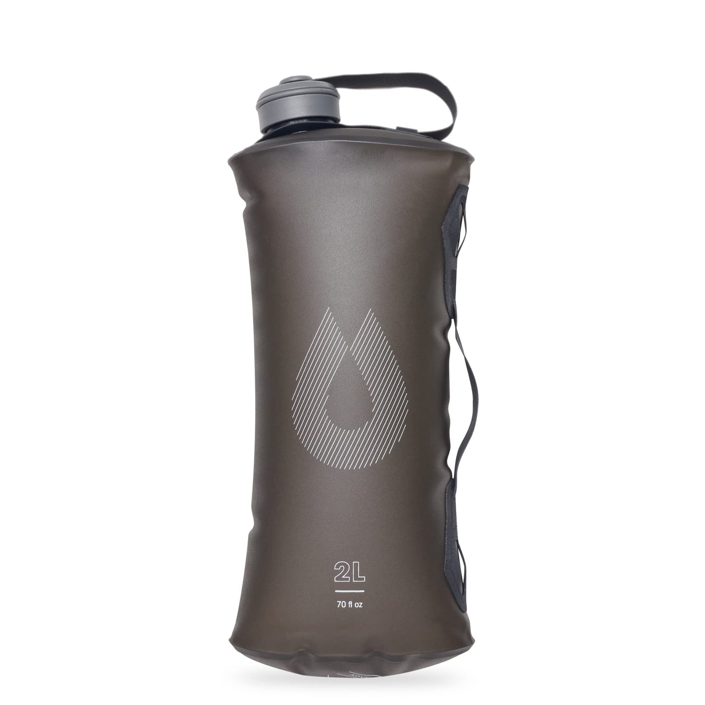HydraPak Seeker Collapsible Camping Water Storage (2L, Mammoth Grey)