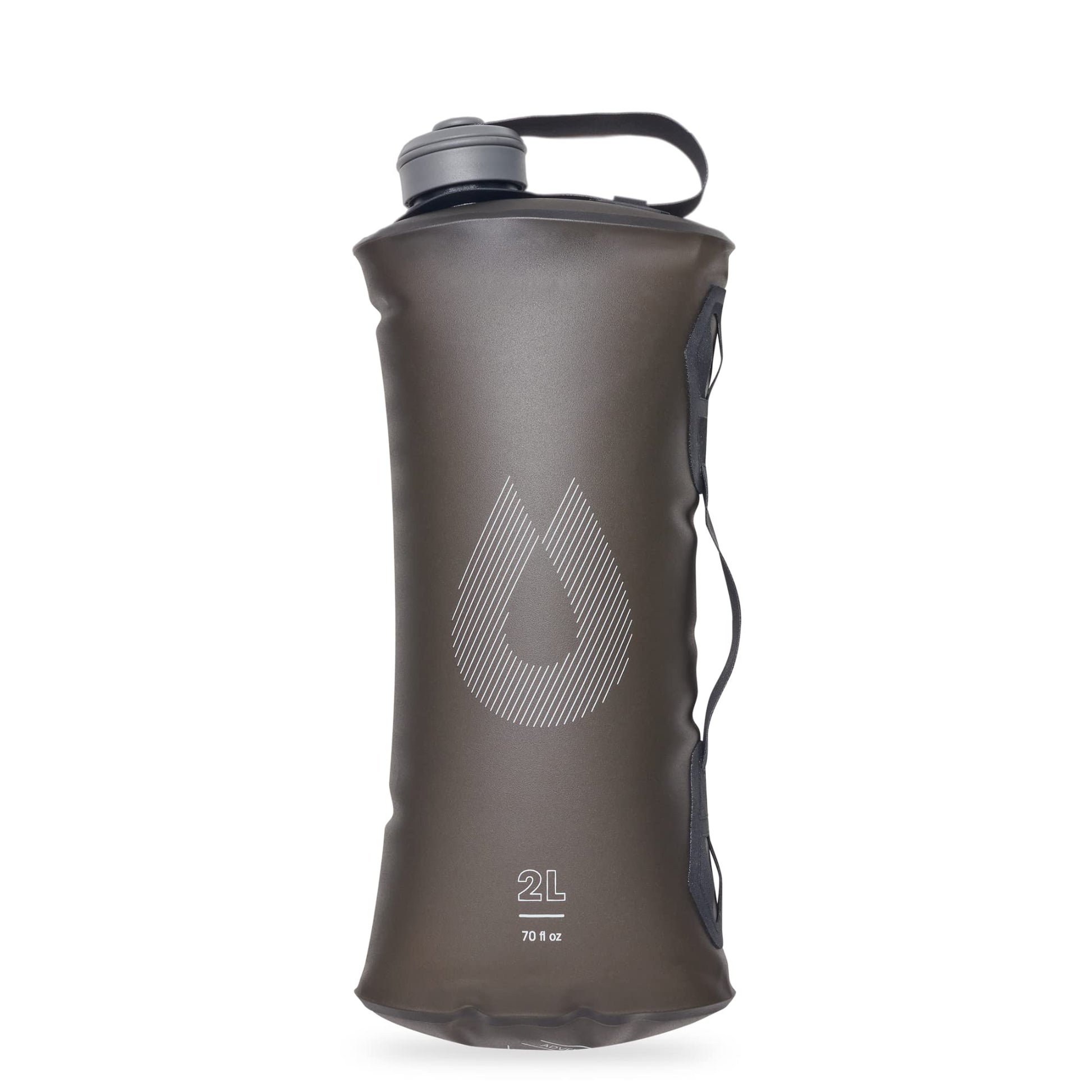 HydraPak Seeker Collapsible Camping Water Storage (2L, Mammoth Grey)