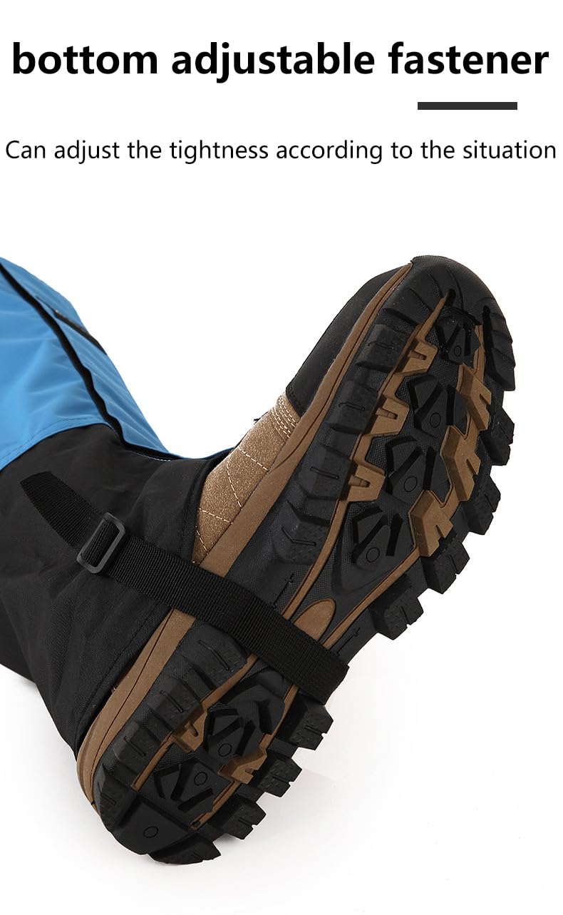 Winter Snow Gaiters for Hiking - Waterproof Ankle Covers for Snow Trekking, Skiing - Universal Fit