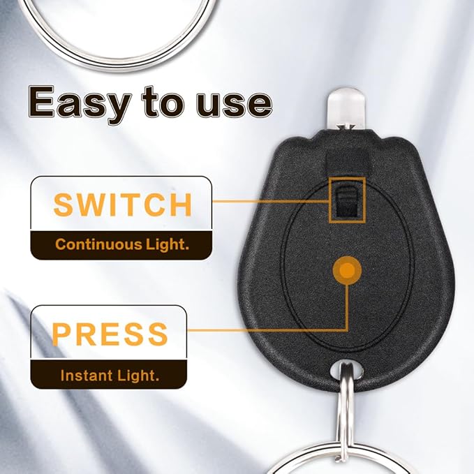 12 Pack Ultra Bright Blue Light Keychain Flashlight, Mini Blue LED Key Chain Flashlight for Night Observation