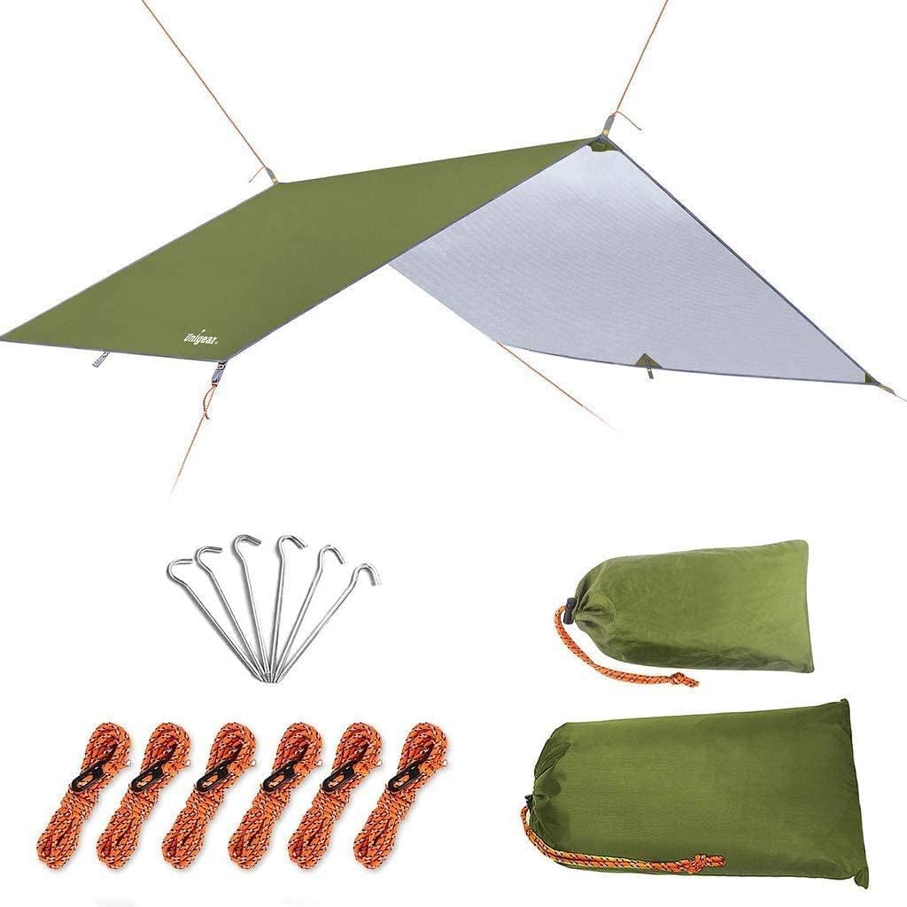 Unigear Hammock Rain Fly Waterproof Camping Tent Tarp for Backpacking