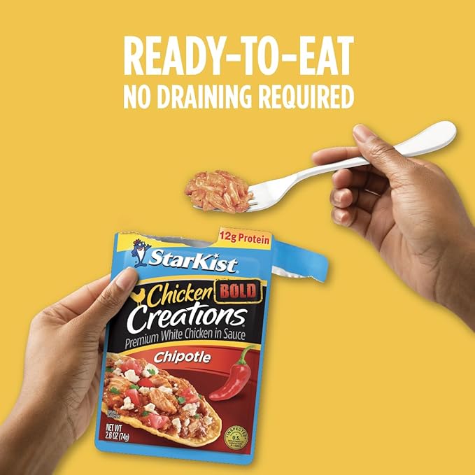 StarKist Chicken Creations Chipotle, 2.6 oz Pouch, 12 pack