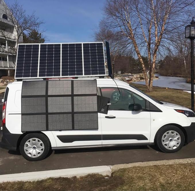 Lensunsolar 300W Solar Blanket Complete Kit Ready to Charge Battery and Solar Generator Portable Lightweight for Camping