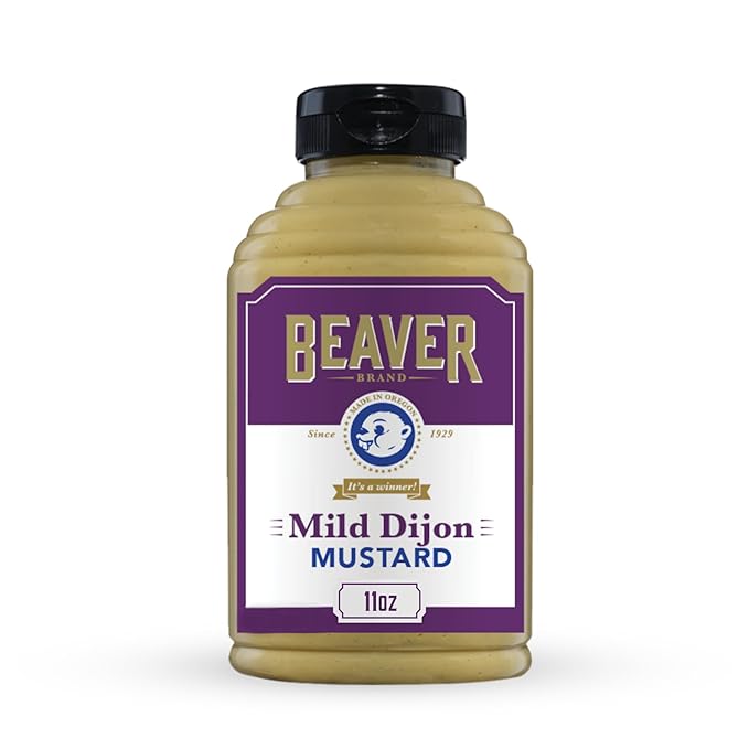 Beaver Mild Dijon Mustard, 11 oz squeeze bottle