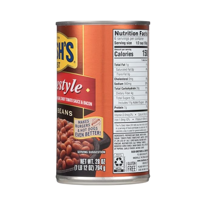 Bush's Best Baked Beans, Homey Onion Harmony Duo, 3 Homestyle Baked (28 Oz), 3 Onion Baked Beans (28oz), (Variety Pack)