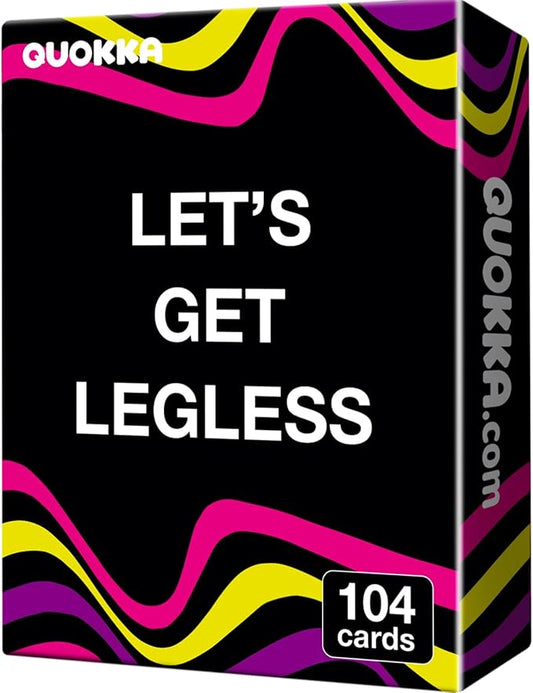 QUOKKA Card Games for Adults Let?™s Get Legless - Spicy Adult Games for Party Game Night with 104 Hilarious Dares & Risky Questions, Inappropriate Challenges to Spice Up The Night, Only 21+