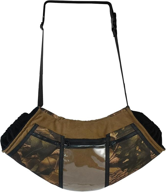 Camo Hunting Hand Warmer Pouch, Polar Fleece Warm Hand Muff Insulated Hunter Hands Warming Pouch Camouflage Hunting Gear with Phone Touchscreen for Men Women Hiking Camping Ice Fishing Cold Protection