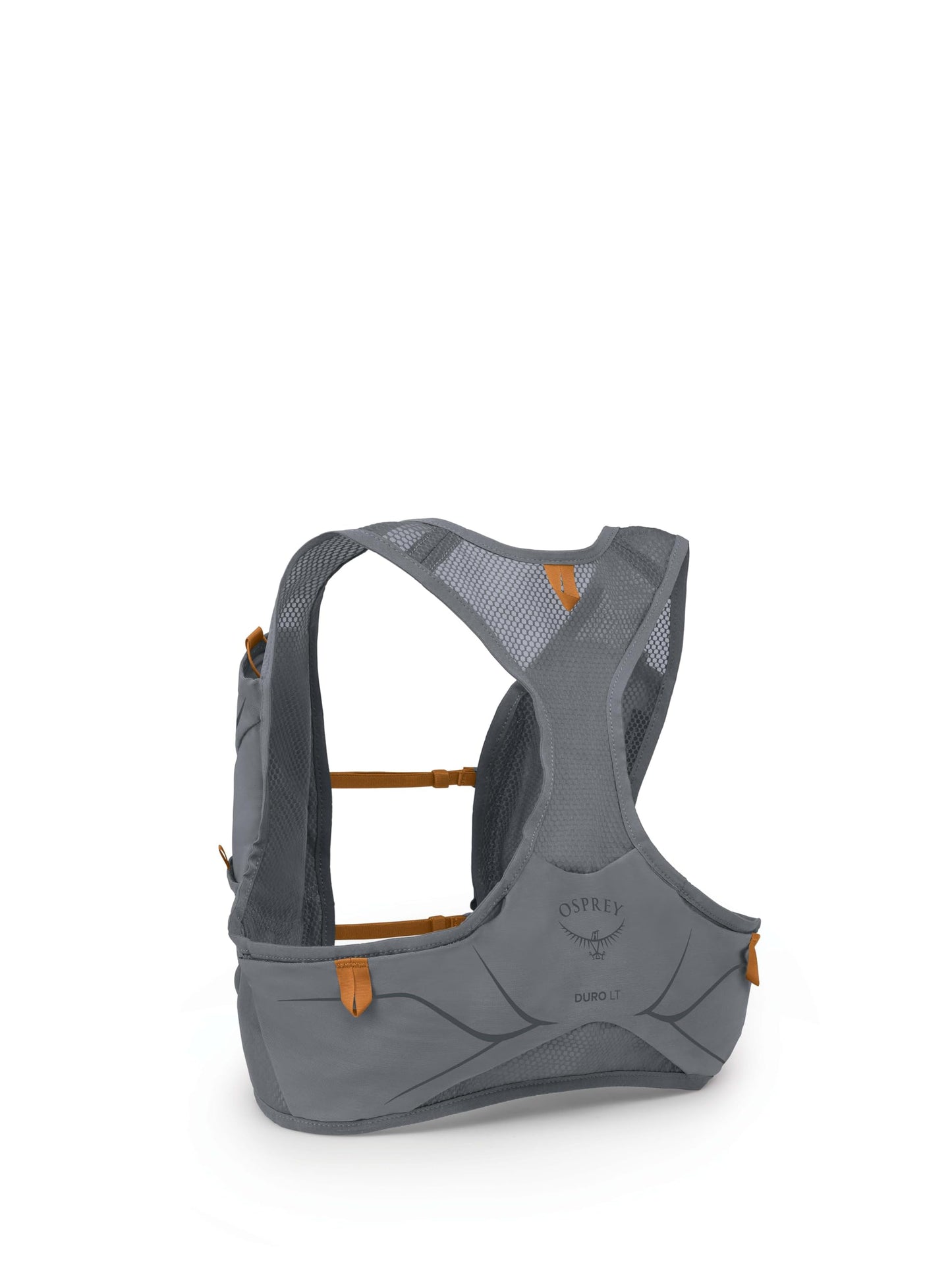 Osprey Duro LT Men's Running Hydration Vest with Hydraulics Soft Flasks, Phantom Grey/Toffee