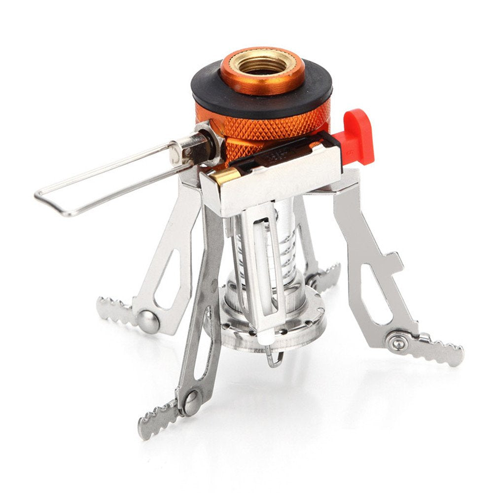 AOTU Portable Camping Stoves Backpacking Stove with Piezo Ignition Stable Support Wind-Resistance
