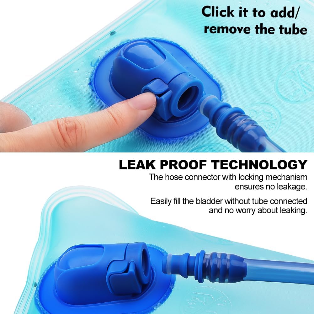 Hydration Bladder, 1.5L Water Bladder for Hiking Backpack Leak Proof Water Reservoir Storage, 1.5