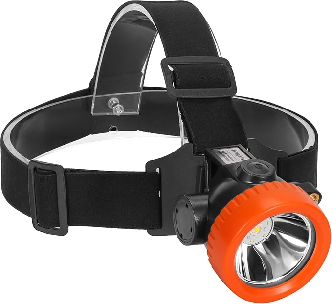 Rechargeable Mining Headlamp with 7 LEDs, Explosion-Proof Cap Light for Coon Hunting, Hard Hat Helmet Flashlight for Mining, Fishing, Hiking, Outdoor Night Work, Waterproof Headlight