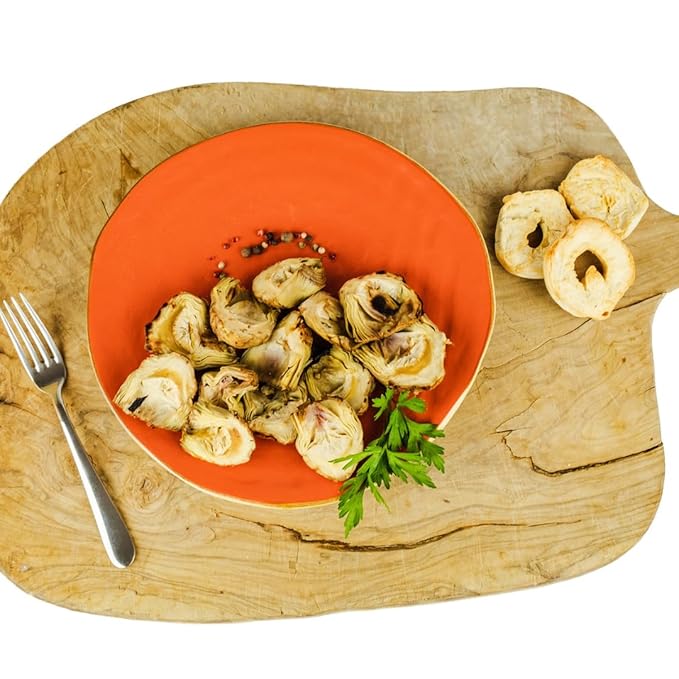 Renna, Grilled Roasted Halved Artichokes preserved in oil, 10.58 oz, Heart, Mediterranean flavor, Specialty Imported Food, Product of Italy