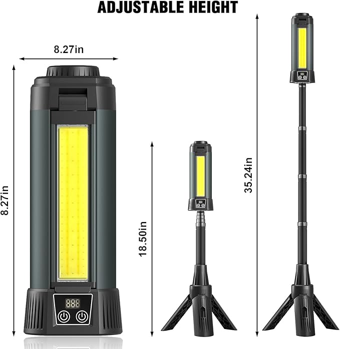 Camping Lantern Rechargeable-High Brightness LED Lantern Camping Essentials Lights-Portable Camp Lamp and Flashlight - Collapsible and scalable Camp Lights for Hiking,Camp,Emergency Lighting