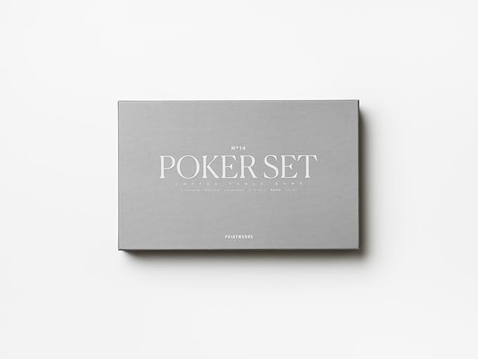 PrintWorks Classic Poker Set ??Includes Chips, Playing Cards, Storage Case & Multilingual Instructions, Stylish Tabletop Game for Adults & Home Decor