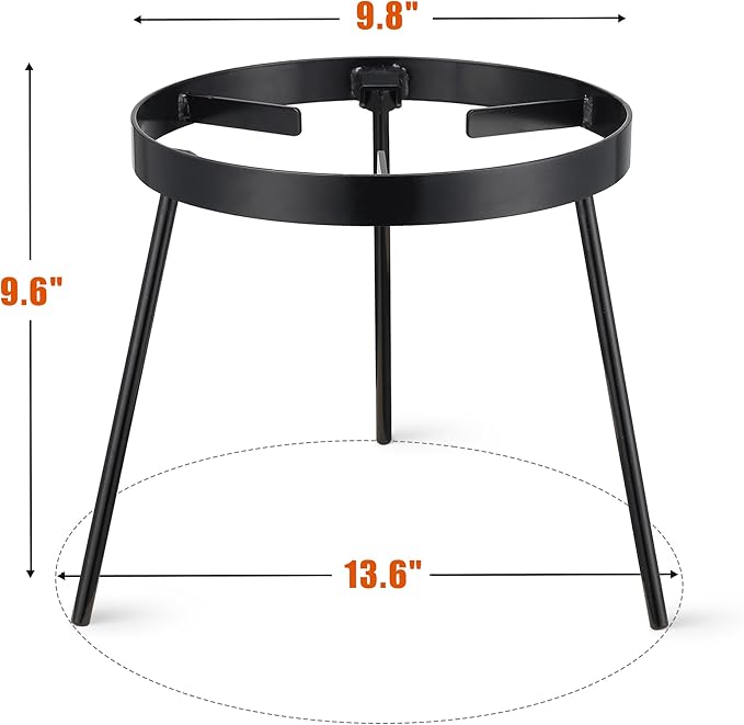 Campfire Tripod for Cooking - Campfire Cooking Equipment, Outdoor Fire Pit Stand, High Temperature Resistant Removable Camping Tripod for Cooking Dutch Oven,Jetboil,Griddle