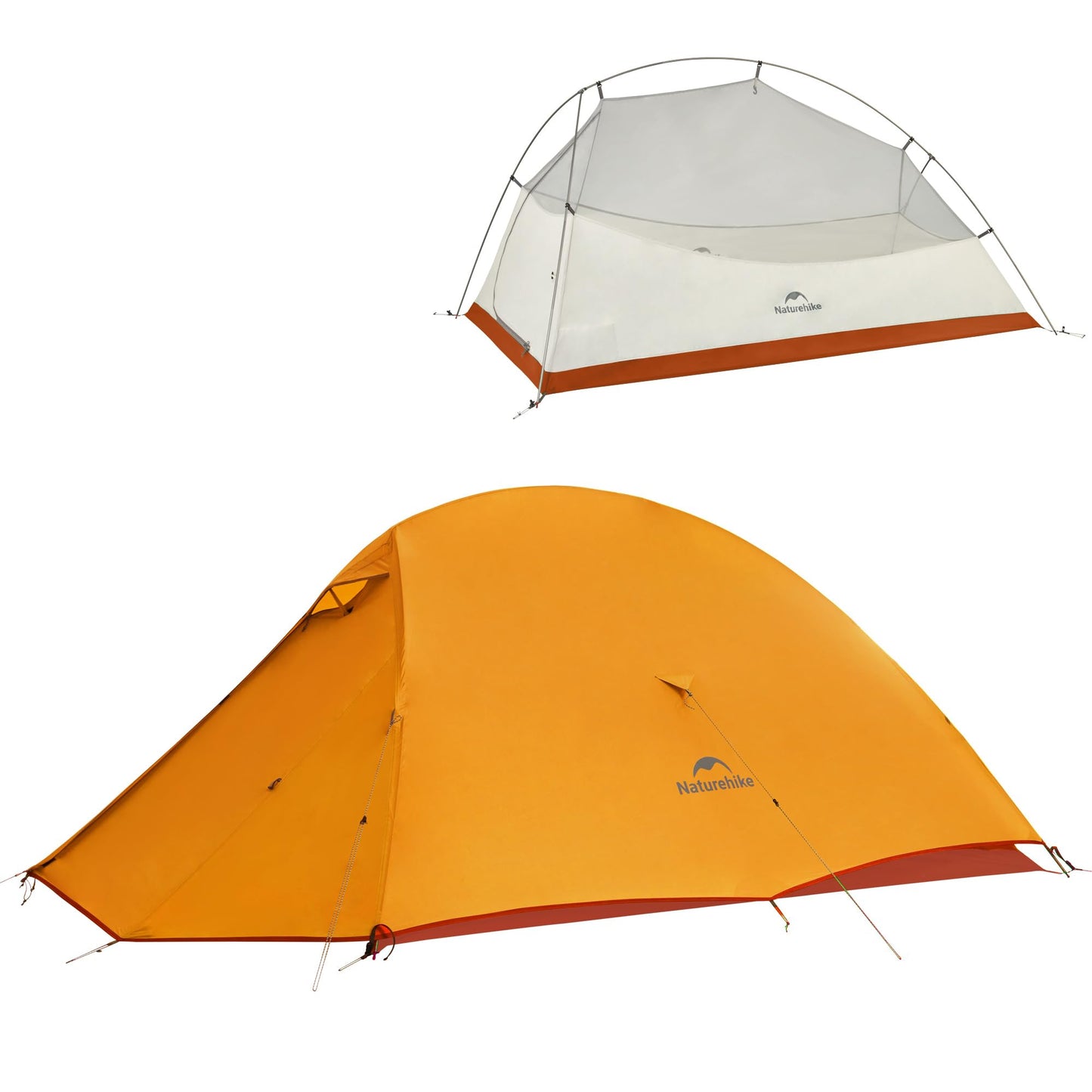Naturehike Cloud up Base Backpacking Tent, Waterproof Lightweight 2 Person Tent for Camping, Double