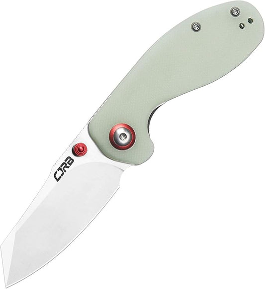 CJRB Maileah Pocket Knife with 2.39?™â€?AR-RPM9 Powder Steel Blade Folding Knife with G10 Handle Tactical Knife EDC Knife Pocket Knife for Men Ideal for Outdoor Survival Camping Hunting, 1918 Natural Green