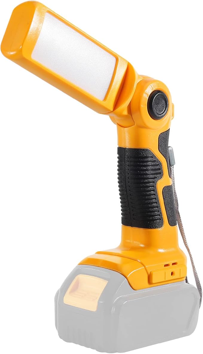 YEX-BUR Led Work Light for Dewalt 20v Battery, 12W 1000LM Cordless Handheld Spotlight with USB Port LED Jobsite Light Desk Lamp Flashlight for Camping Workshop Garage
