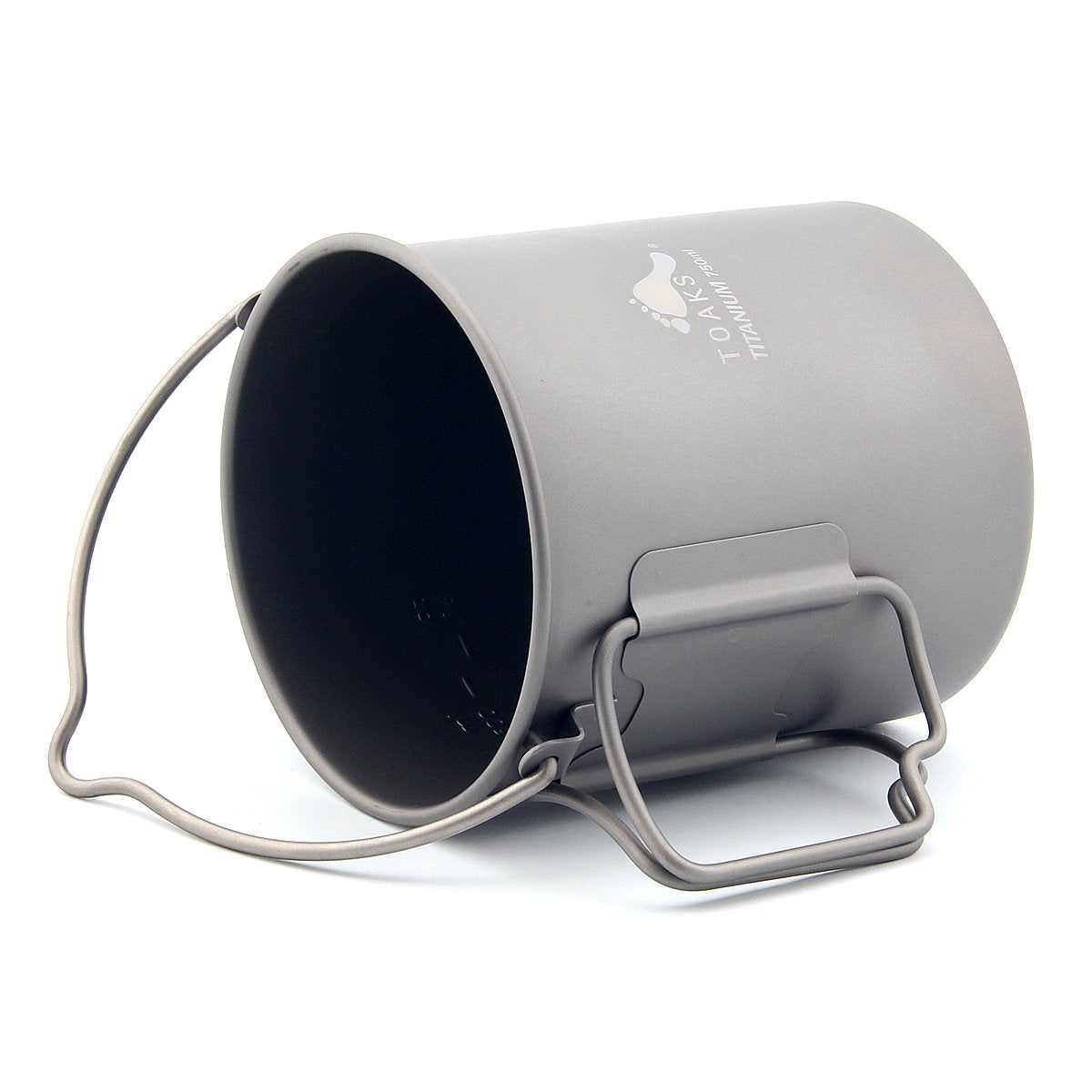 TOAKS Titanium 750ml Pot with Bail Handle for Ultralight Camping, Backpacking Cookware and Mug