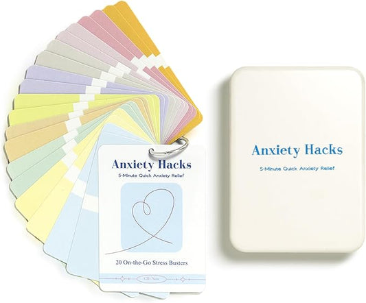 Anxiety Relief Cards ??Gentle Affirmation Cards for Women and Teens ??Mindfulness, Meditation, Motivational and Coping Skills Support ??Thoughtful Gift for Stress Relief & Self-Care