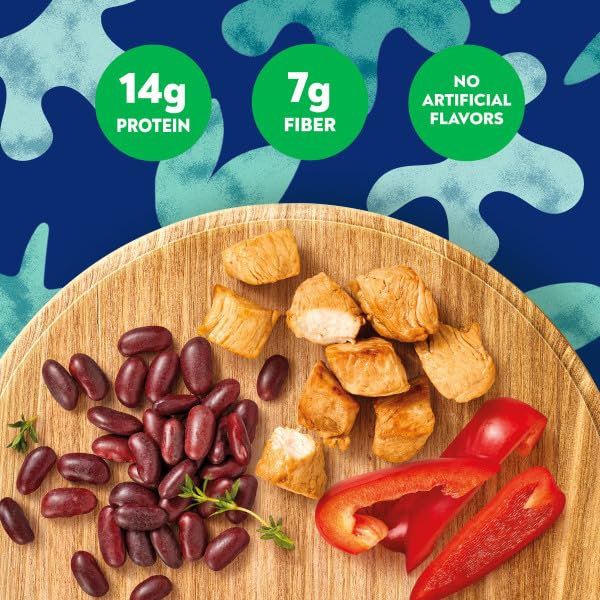 BEN'S ORIGINAL Street Food Jamaican Jerk Style Beans & Rice with Chicken, Prepared Entrée, Microwave in 90 Seconds, 9 oz (Pack of 6)