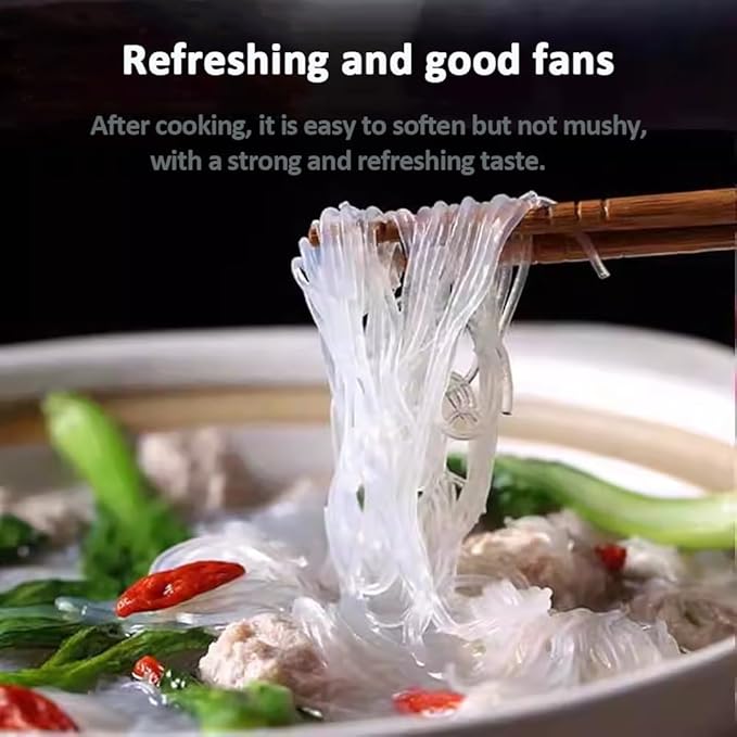 17.6oz Rice Noodles, Mung Beans Made Fine,Vermicelli Rice Noodles，Vermicelli