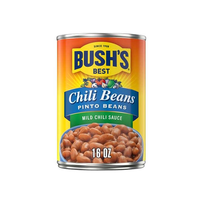 Bush's Best Baked Beans, Pinto Power Variety Pack, 2 Southwest Zest Pinto Beans (15oz), 2 Mild Chili Pinto Beans (16oz), 2 Original Pinto (16oz) (Variety Pack)