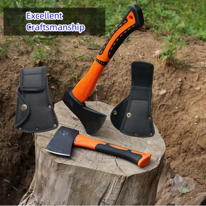 2Pcs Axe Sheath Hatchet Cover Black Protector Case Cover, Double Snap Hatchet Protector Case,Axe Head Cover for Outdoor Hiking Outdoors Work