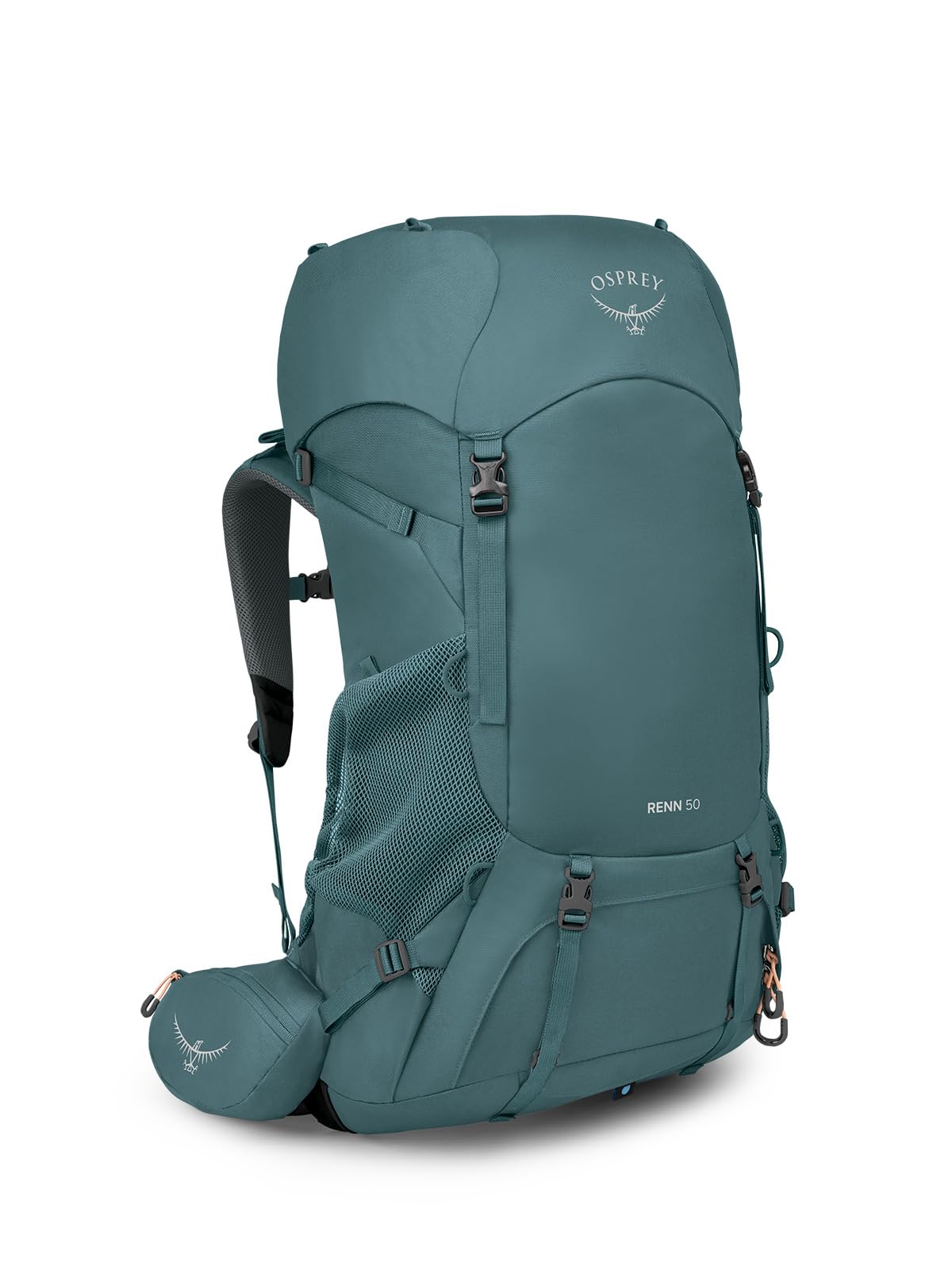 Osprey Renn 50L Women's Backpacking Backpack, Cascade Blue/Melon Orange