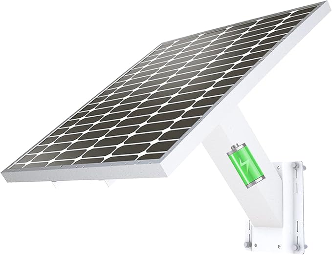 SUNBA 60W Monocrystalline Solar Panel Kit with Built-in Rechargeable Lithium Battery 12V 38Ah, Waterproof IP66 for Off-Grid System