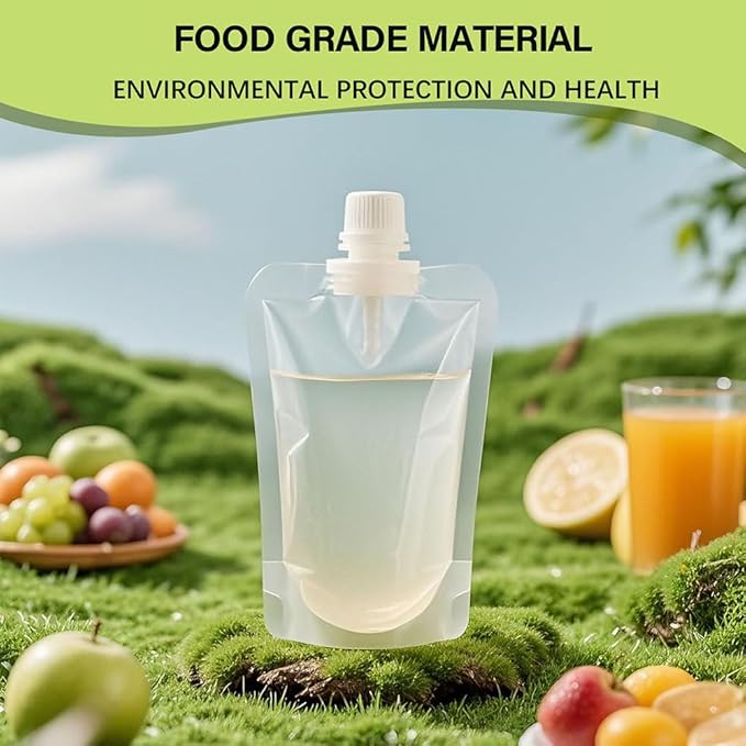 Alcohol Juice Travel Plastic Flasks Liquor Bags Concealable and Reusable Sneak Drink Rum Runners for Cruise Liquor Flask Kit Drinking Water Bags for Camping Seed Storage Bags