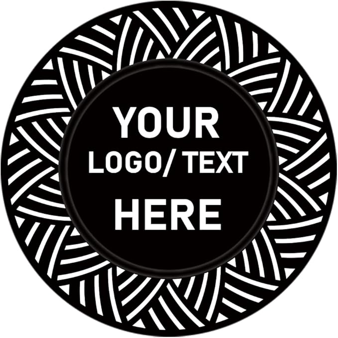 100 Custom Plastic Poker Chips, Print with Personalized Text, for Texas Hold'em Poker, Card Club or Late Night Poker Games