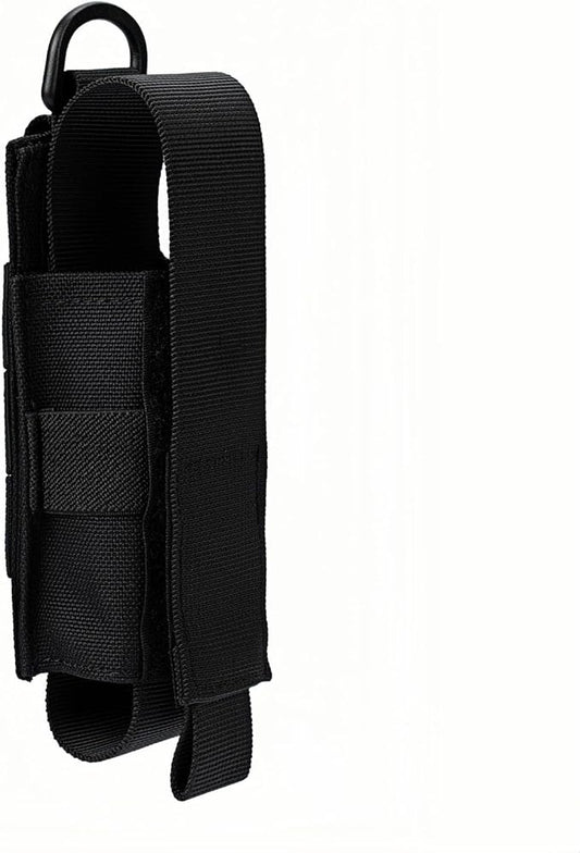 Tactical Flashlight Holster MOLLE Torch Holder MK4 OC/Mace Pepper Spray Canister Carrier EDC Flash