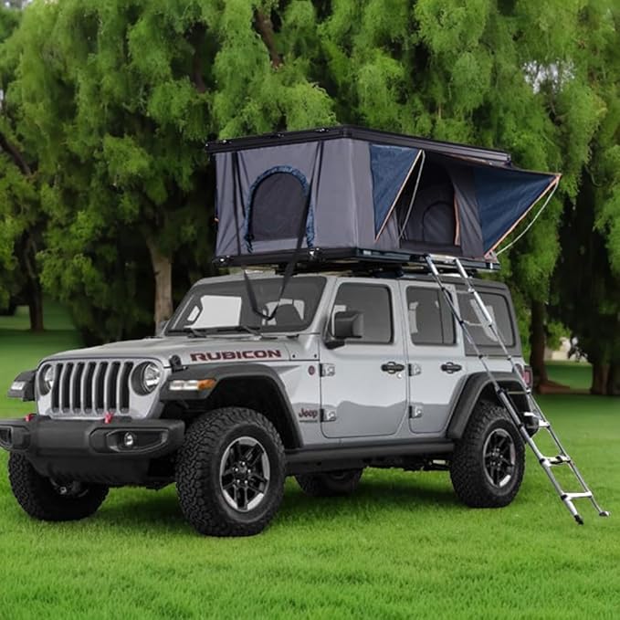 Premium Hard Shell Rooftop Tent for Camping SUVs - Waterproof, Spacious Truck Tent