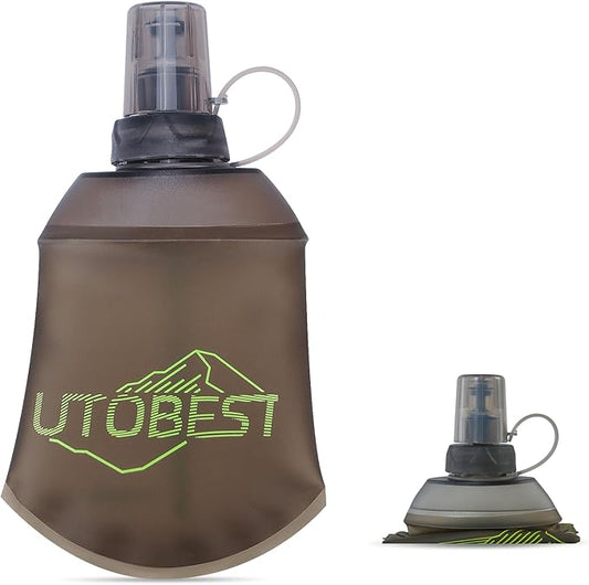 Soft Flask, 1 Pack Flexible TPU Hydration Water Bottle, Collapsible for Running, Hiking, Cycling, Climbing, and Marathon