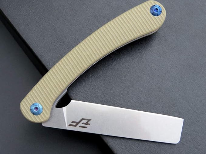 Eafengrow EF939 Folding Pocket Knife with D2 Steel Blade G10 Handle; EDC Pocket Folding Knife for Camping Survival and Outdoor (Desert)