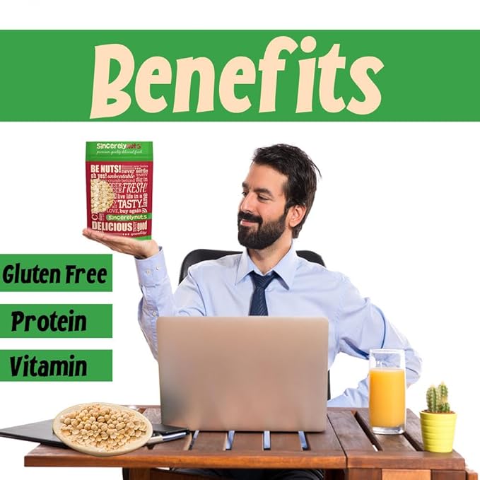 Sincerely Nuts Roasted and Unsalted Chickpeas (3 LB) Plant-Based Protein-Garbanzo Beans-Great Snack or Side Dish Alternative-Vegan, Kosher & Gluten-Free-Perfect Meal Addition for the Whole Family