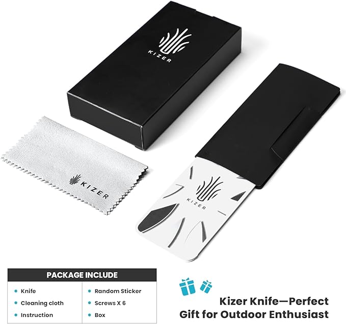 Kizer Banish 2.3 In Folding Pocket Knife, Nitro-V Steel Blade Small EDC for Everyday Carry G10 Handle Folding Knife, Mini Utility Knife for Men Women Sharp Camping Survival Hiking, V2676A3