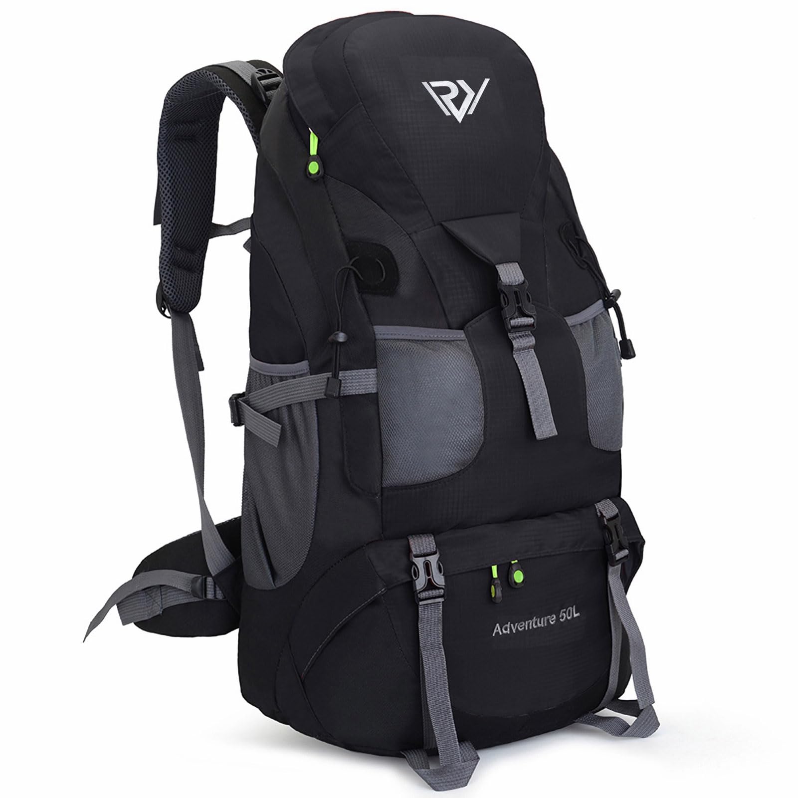 RuRu monkey 50L Hiking Backpack, Outdoor Camping Backpack, Travel Backpacking Backpack for Women Men