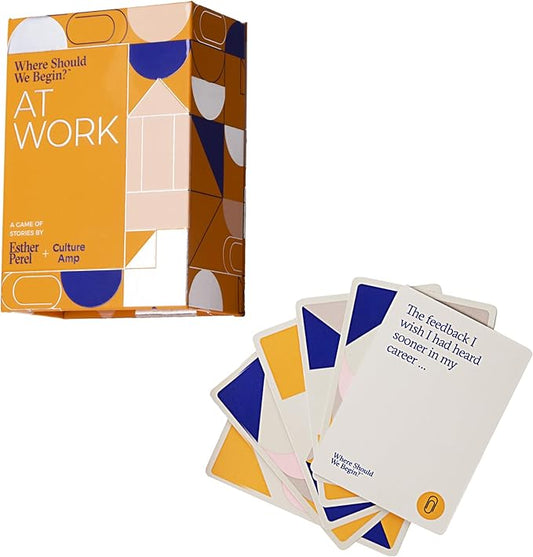 ESTHER PEREL Where Should We Begin? at Work ??Conversation Cards for Teams Culture Amp ??Office Games & Team Building Games for Work ??100 Talking Point Cards to Build Trust & Connection