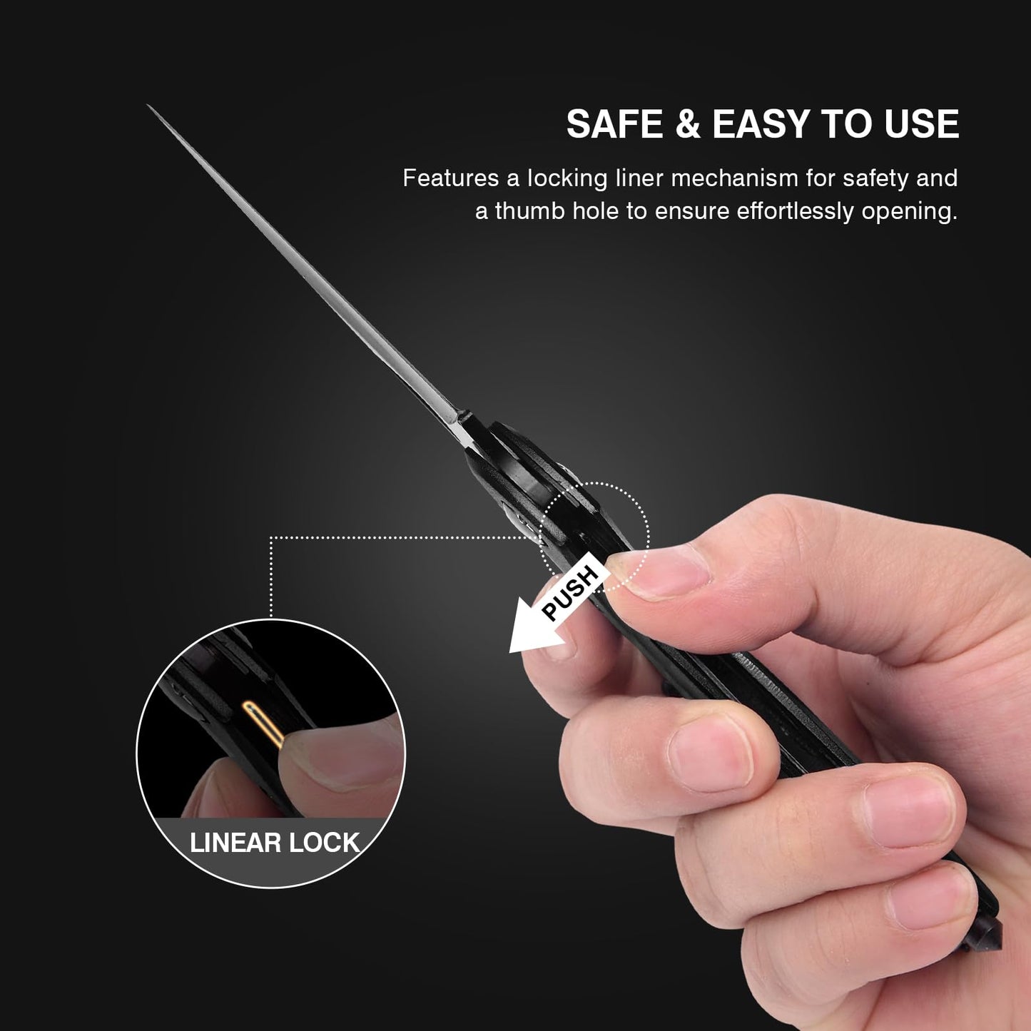 FUNBRO Multitool Carabiner with Pocket Knife, Bottle Opener