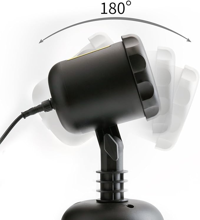Poeland 8 Patterns Garden Lights Moving Firefly Laser Christmas Projector for Home and Garden