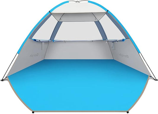 Gorich Beach Tent Sun Shelter for 3/4-5/6-7/8-10 Person with UPF 50ï¼?UV Protection, Lightweight & Easy Setup Beach Shade Canopy, Portable Beach Shade Tent Beach Cabana