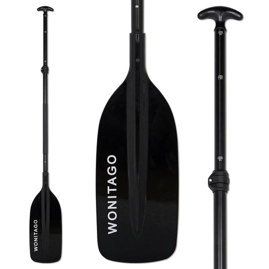 WONITAGO Adjustable Canoe Paddle, Collapsible Boat Paddle, 4-5 FT