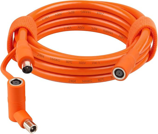 14AWG DC 8mm Extension Cable for Solar Panel 6FT,DC7909 Solar Panel Cable Female to Male with DC8020 Male Adapter Compatible with Aker,GZ Yeti,BLUETT,Jackery Portable Power Station - 6 Foot