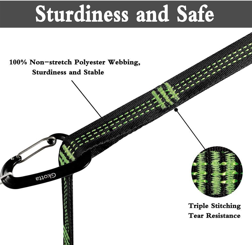 Hammock Straps for Trees Heavy Duty Long Extender Hammock Webbing Ropes Kit