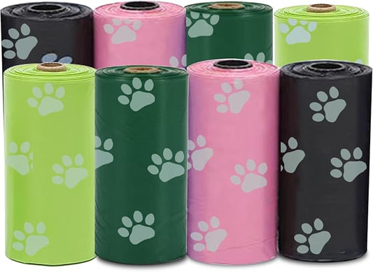 120Pcs Thick Dog Poop Bags Rolls, Leak-Proof Poop Bags for Dog and Cats Litter, 9x13 Inch Scented Pet Waste Bag for Small - Large Dogs Walking, Fits Most Doggie Bag Holder for Leash