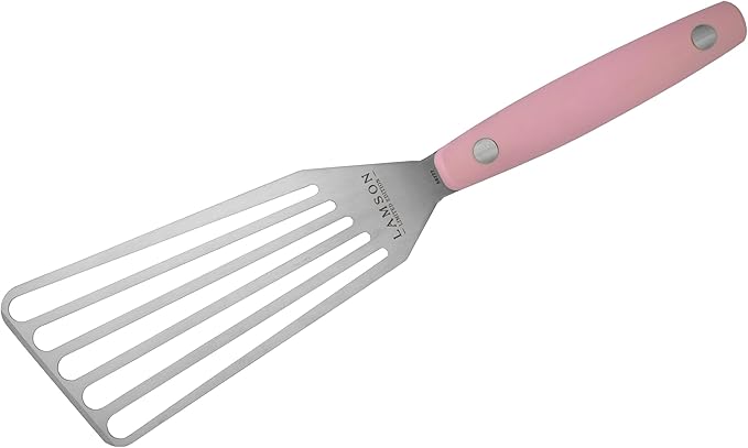 Lamson's famous Slotted Turner, with a new PINK sleek Vintage-Style Ultra Durable handle. Right Handed