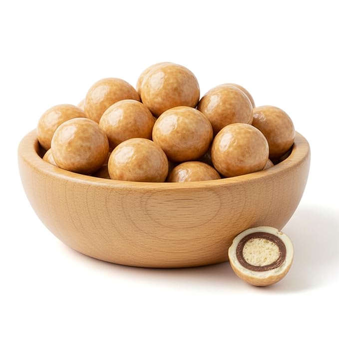 NY Spice Shop Ultimate Malted Chocolate Malt Balls Party Decorations - 8 Ounce Malted Milk Balls Candy Birthday Gifts - Chocolate Malted Milk Ball - Dark Chocolate Malt Ball Holiday Snacks