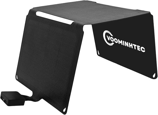 20W Portable Foldable ETFE Solar Panel Charger 5V USB-A*2 Lightweight IP67 Waterproof for Phone Power Bank Tablet Hiking Camping Backpacking